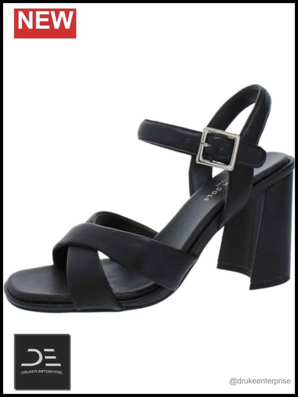 Kenneth Cole Wedge Sandals Women's Platform Open Toe Ankle Strap Casual
